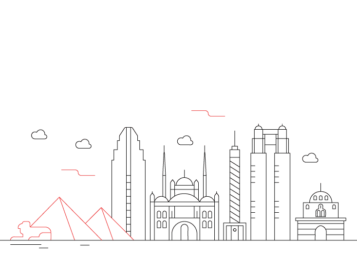 Cairo, Egypt illustration