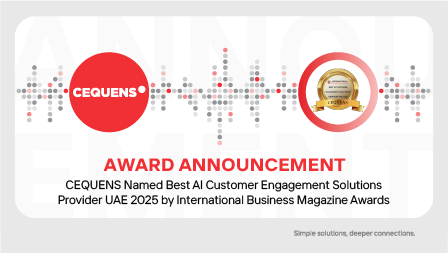 CEQUENS Wins Best AI Customer Engagement Solutions Provider UAE 2025