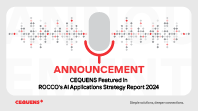 CEQUENS featured in ROCCO's AI Applications Strategy Report 2024