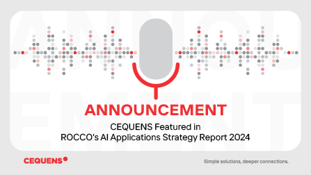 CEQUENS featured in ROCCO's AI Applications Strategy Report 2024