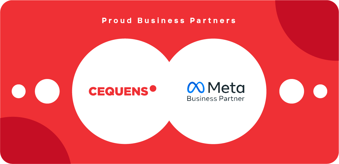 CEQUENS and Meta logos