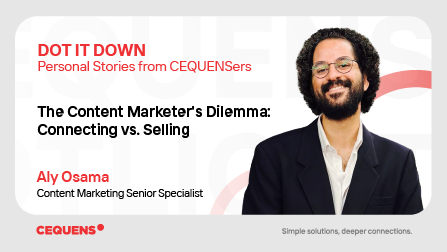 The Content Marketer's Dilemma: Finding myself between connecting and selling.
