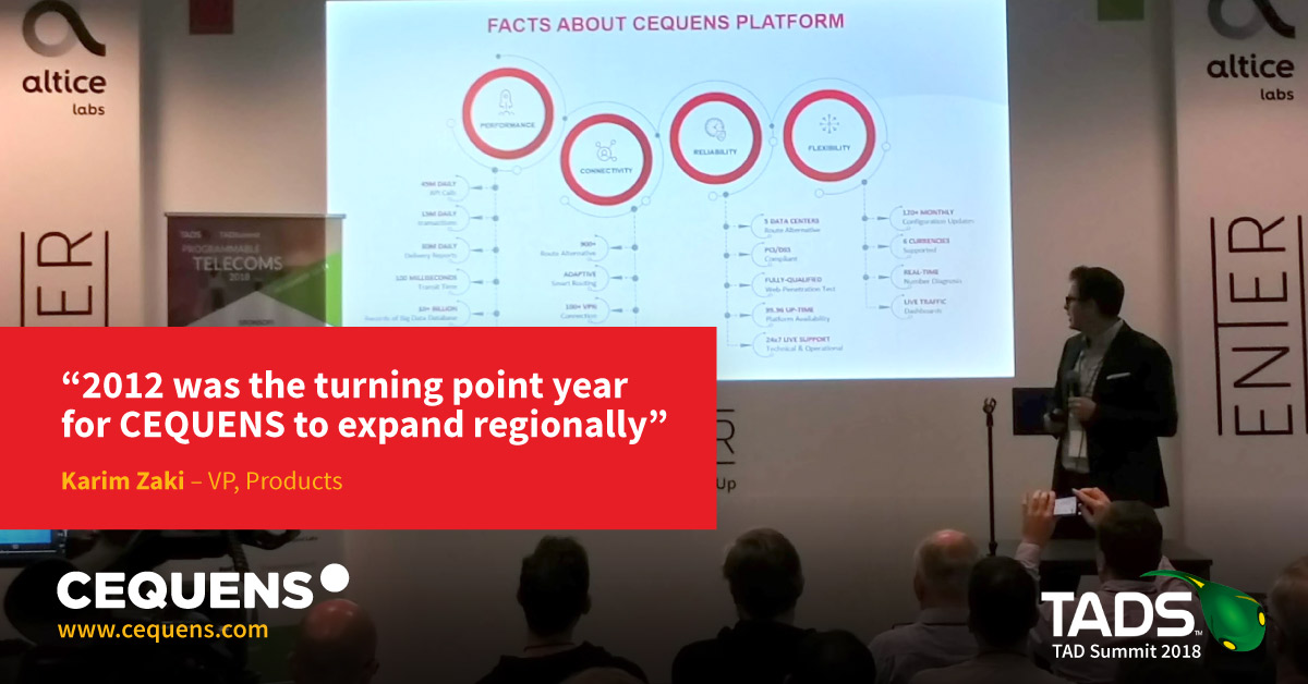 CEQUENS tells its story at TAD Summit 2018