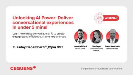 Webinar: Revolutionize conversations with CEQUENS AI Agent in 5 minutes