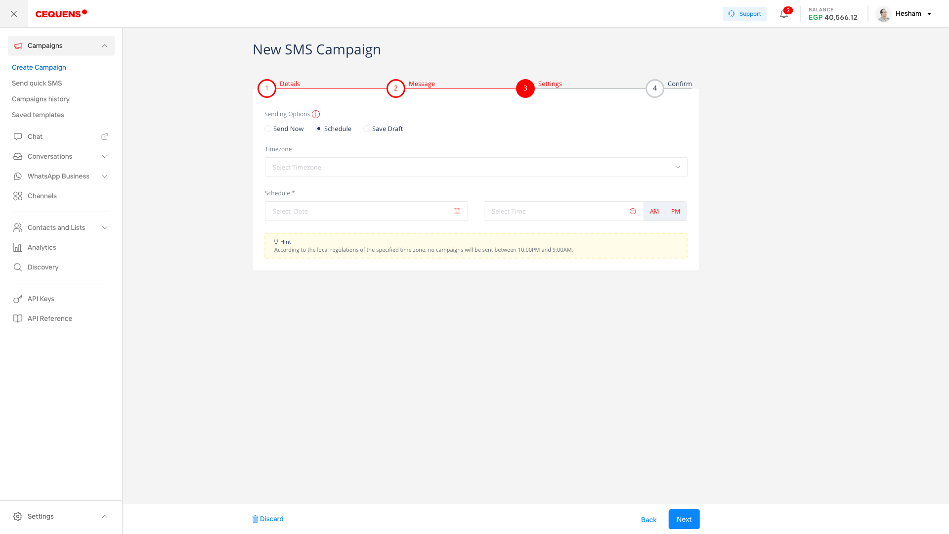 Customize campaign